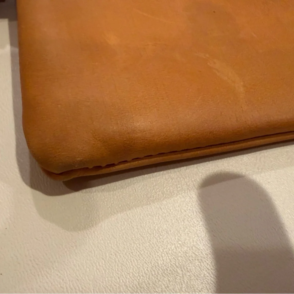 ABLE Cognac Leather Wristlet - Picture 5 of 6